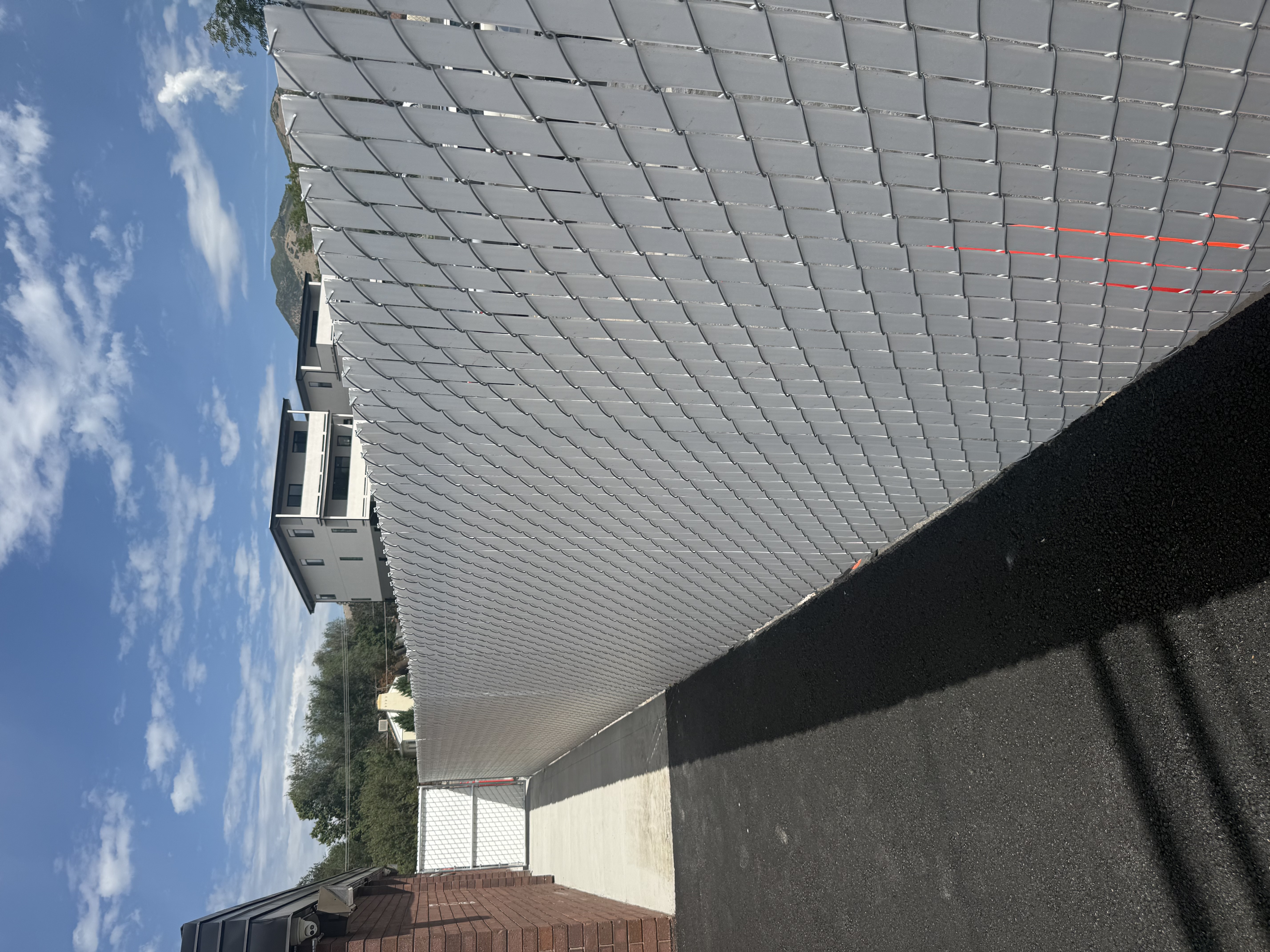 White Privacy Chain Link installed by Spacemakers Fence in Salt Lake City, Utah